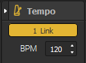 Ableton Link toggle on in Proxima interface