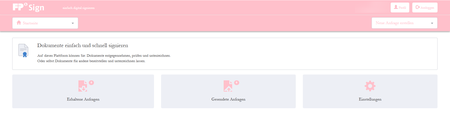 Beispielansicht Whitelabel