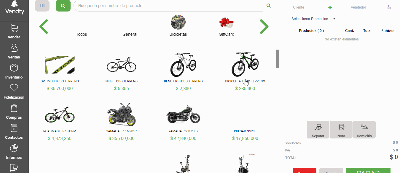 redimir nota credito vendty