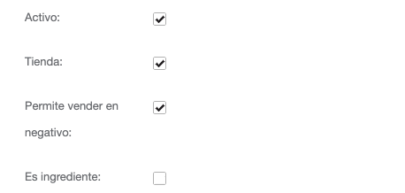 creacion de productos Vendty