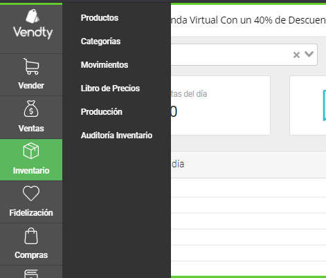 Actualizar precios vendty