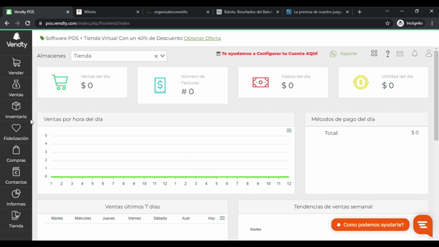 Actualizar precios vendty