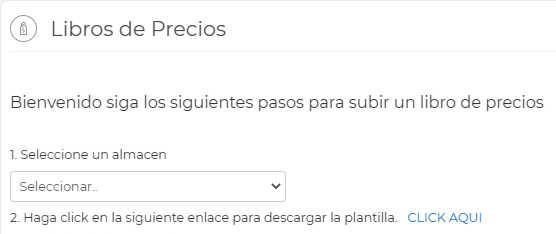 Libro de precios Vendty