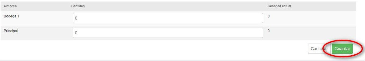 Editar productos Vendty