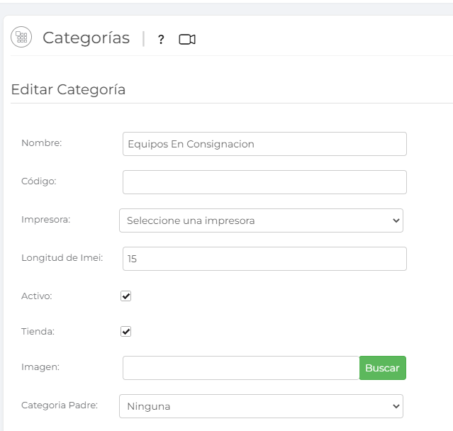 Productos seriales Vendty