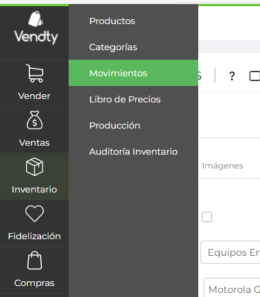 Productos seriales Vendty