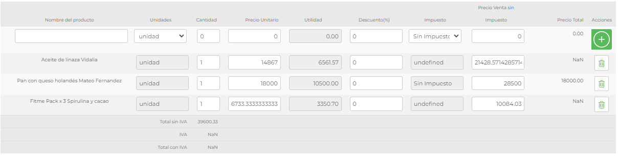 Orden de compra Vendty