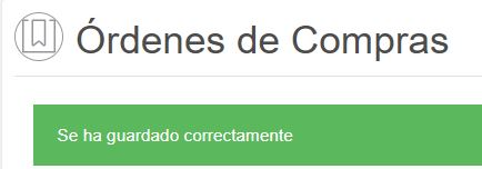 Ordenes de compra Vendty