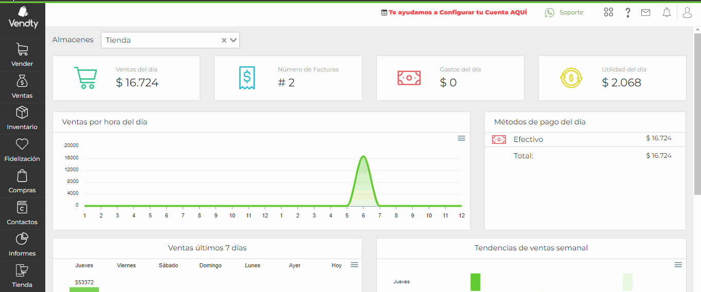 Ordenes de compra Vendty