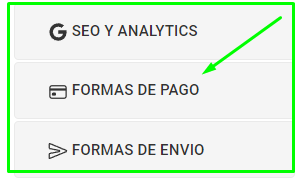 Medios de pago Vendty