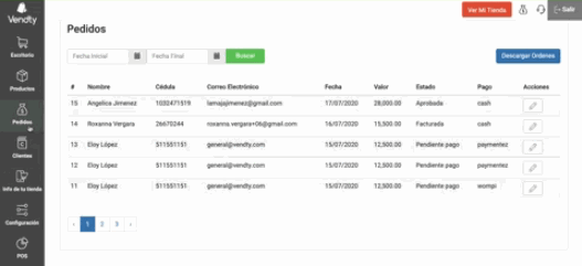 Tienda Virtual Vendty