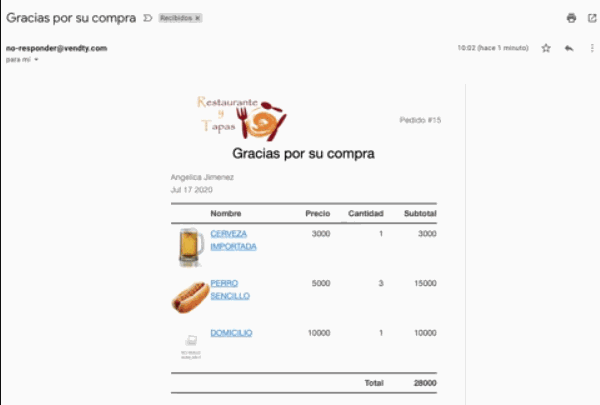 Tienda Virtual Vendty