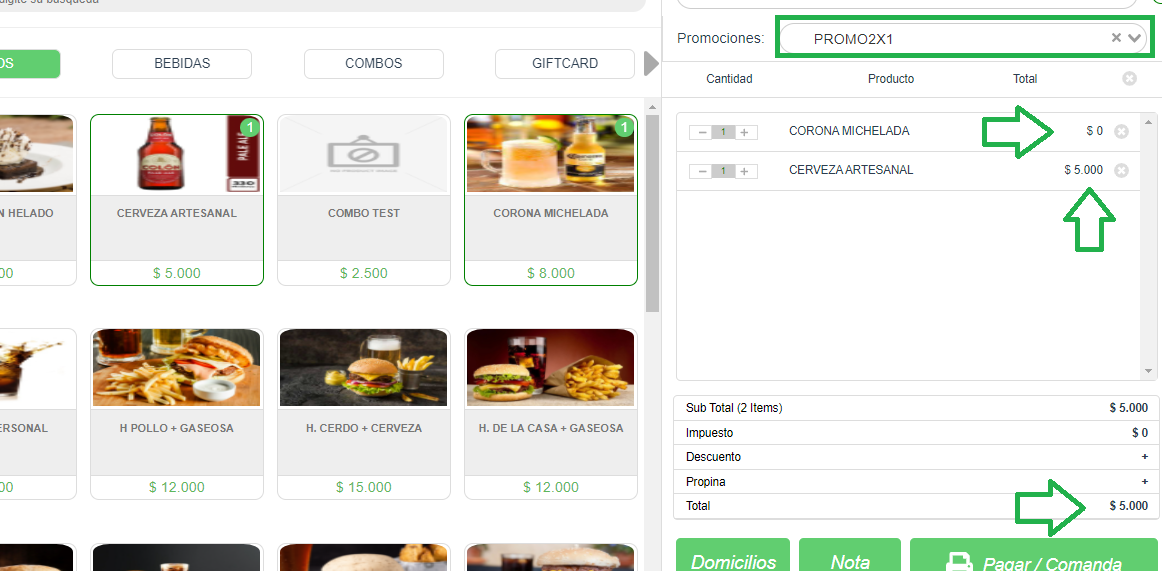 Promocion quick Vendty