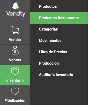 Productos tienda Vendty