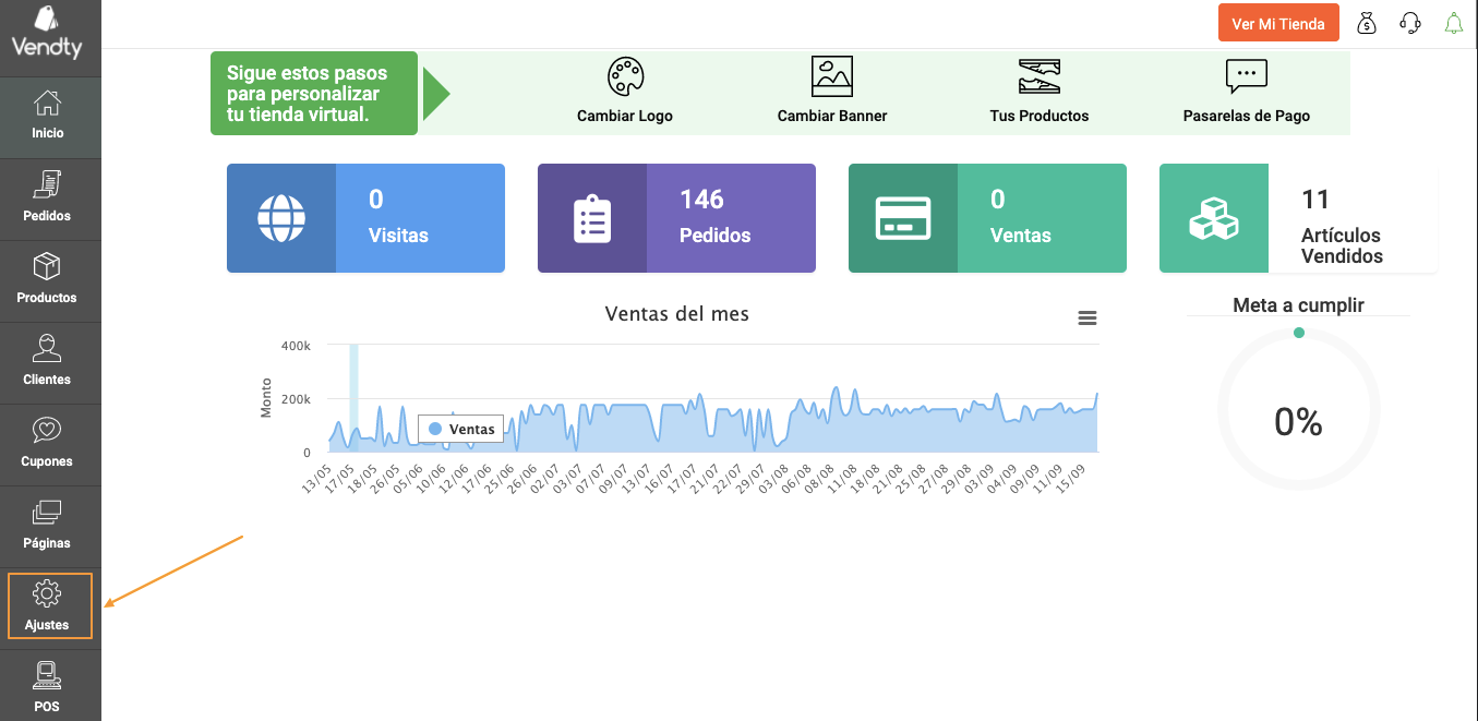 Tienda virtual Vendty