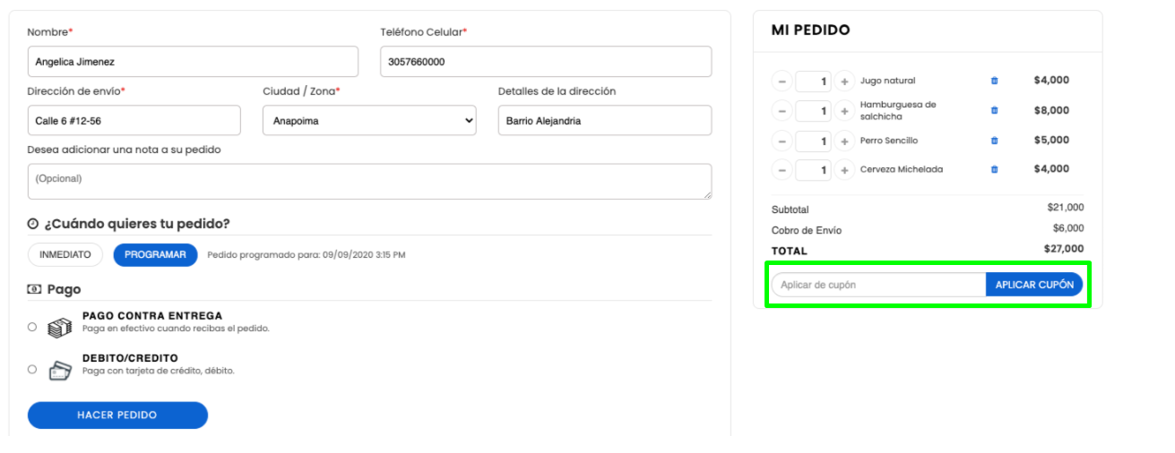 Tienda Virtual Vendty