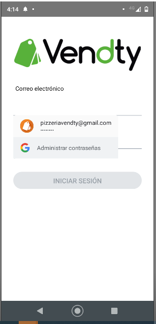 App Toma pedido Vendty