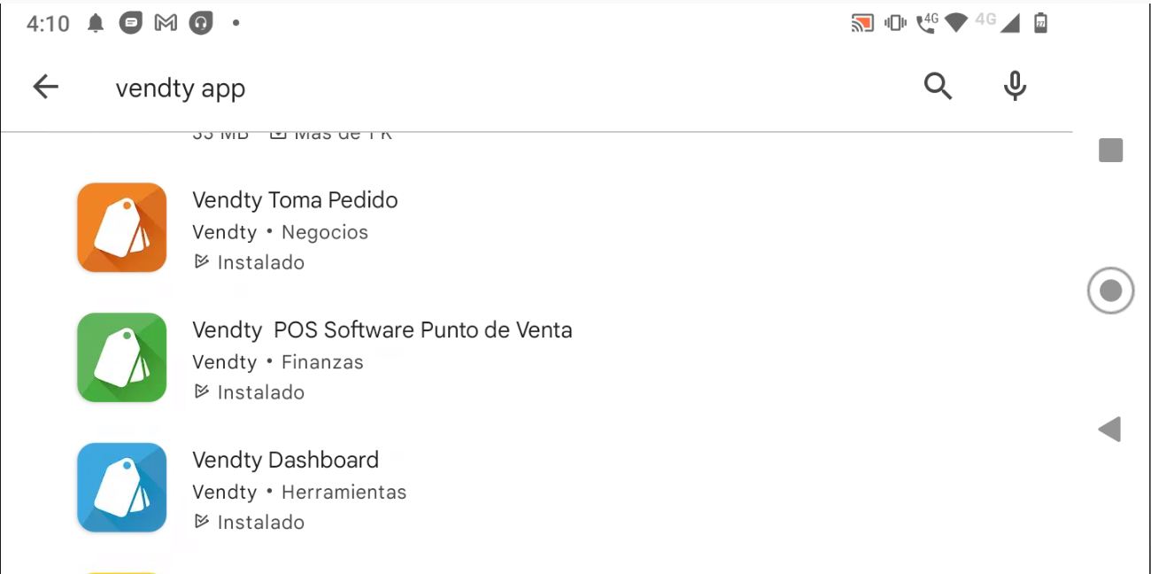 App Toma pedido Vendty