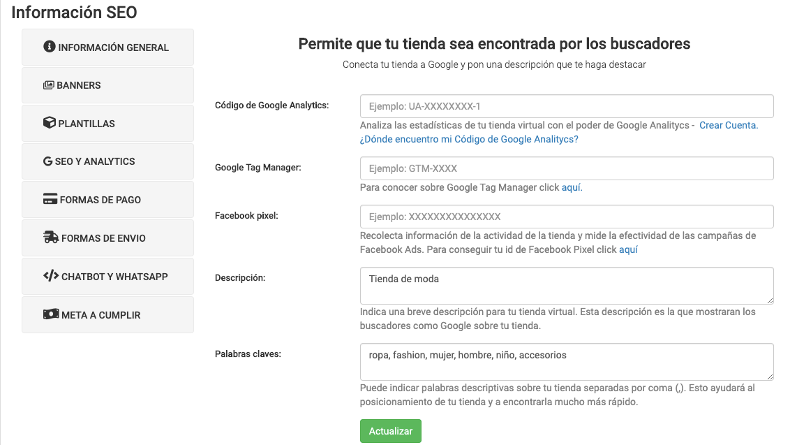 Tienda Virtual Vendty