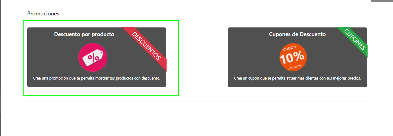 Promociones Tienda