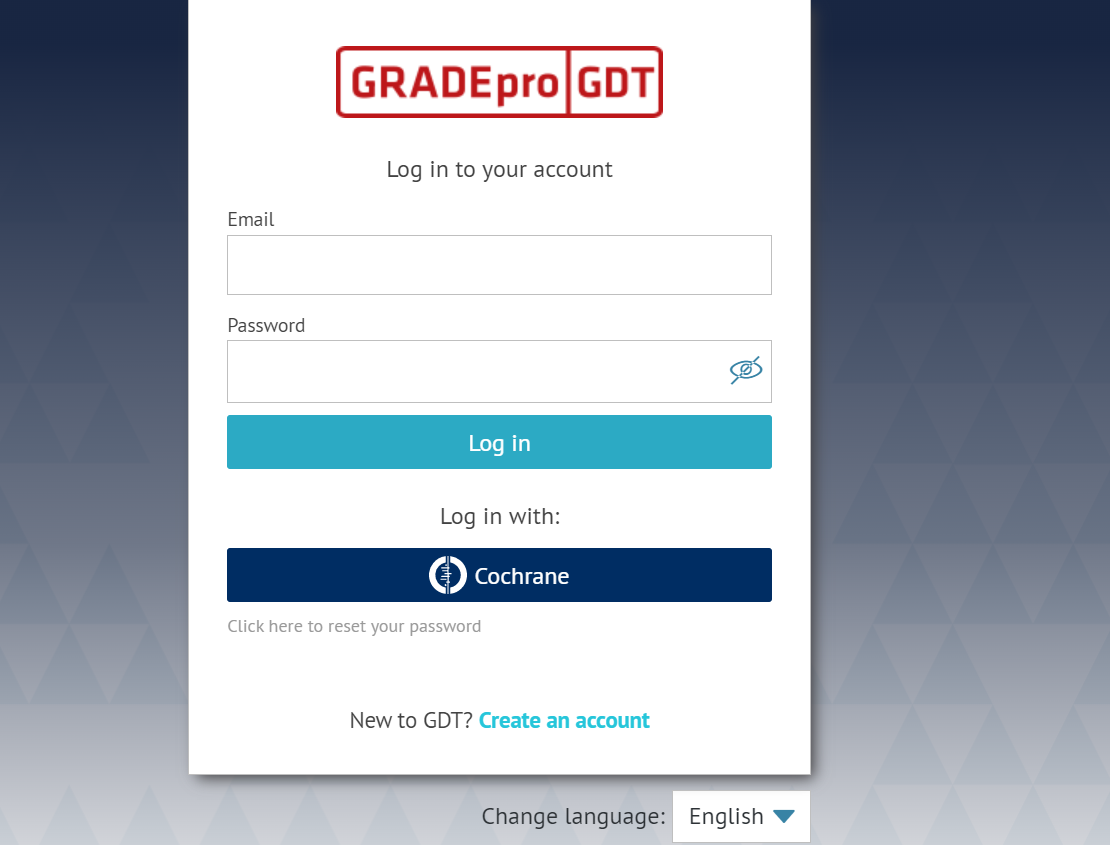 main login dashboard in GRADEpro
