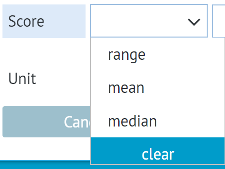 base score with unit and data type