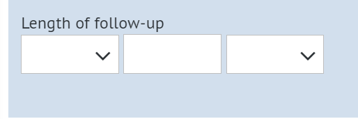 length of follow-up window