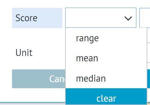 edition window for base value, its unit and data type in Risk with comparison/control in Summary of Findings view