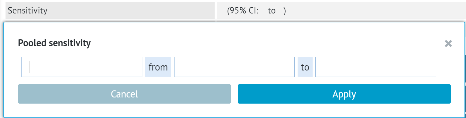 edition window for sensitivity of test 