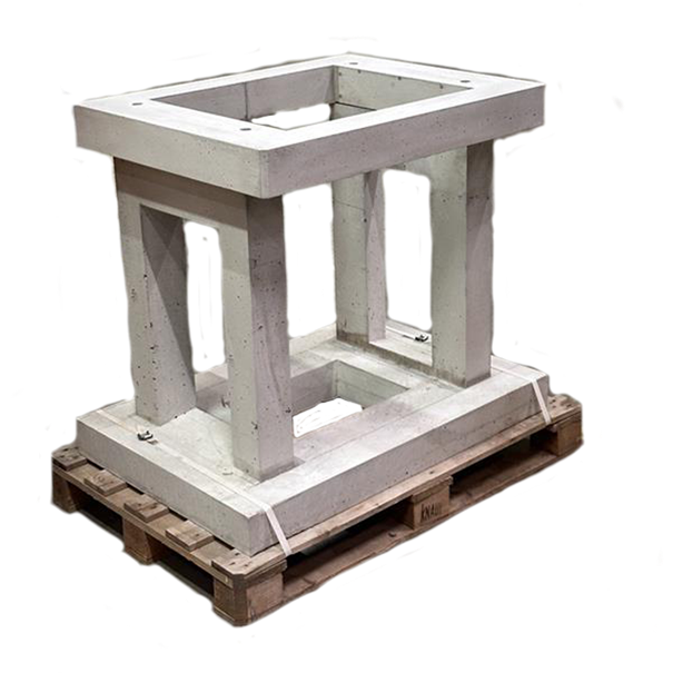 DC 60 concrete foundation base and top plate