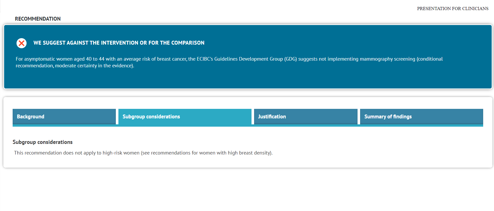 exemplary exported presentation