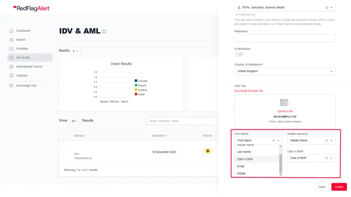 Bulk check upload