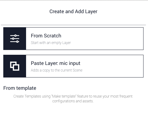 Figure 36 - It is as easy to copy a Layer and paste it into another Scene as it is to copy a Scene to a different Song, or a Song to a different Setlist.