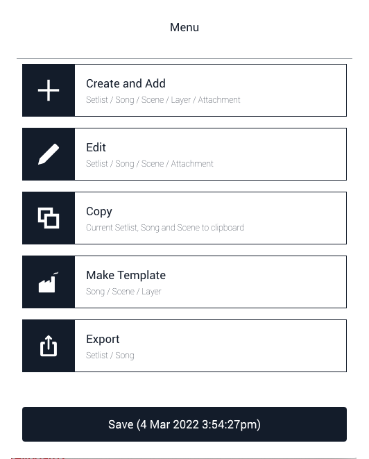 Figure 18 - The main menu provides a guided wizard that steps you through all major operations.