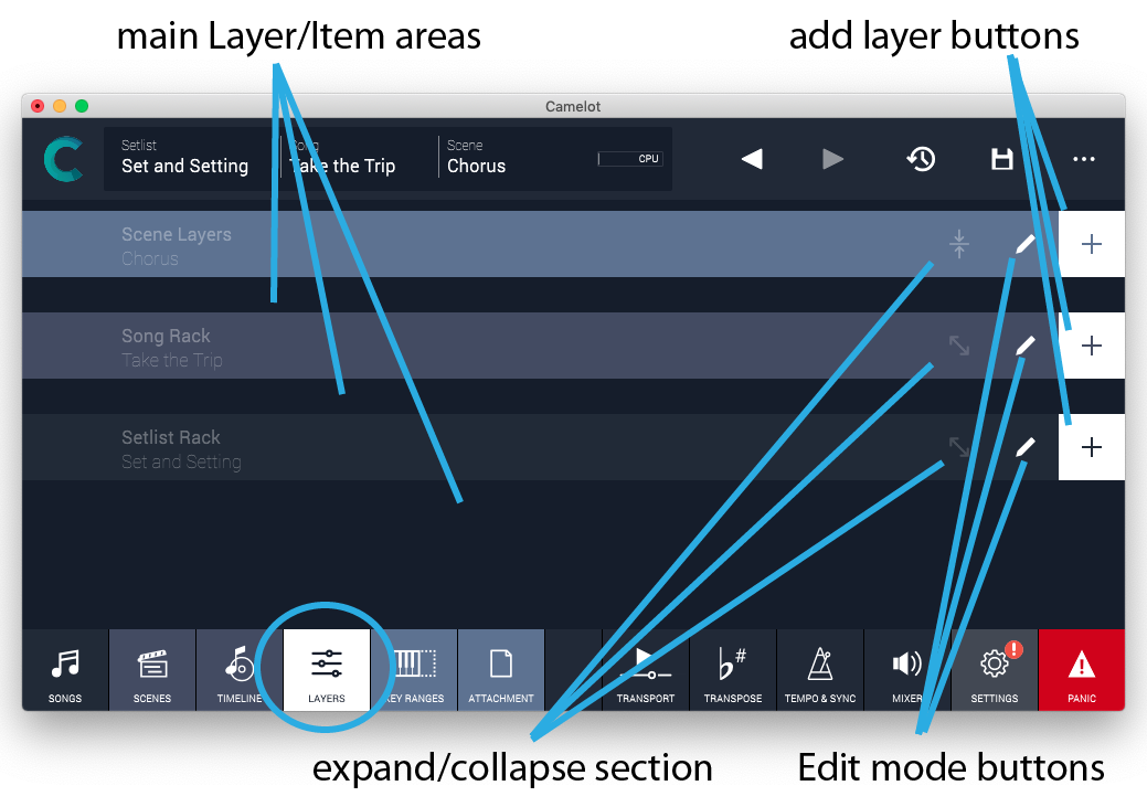 Figure 26 - The Layers view of our new Scene is as yet unpopulated, but we will soon change that.
