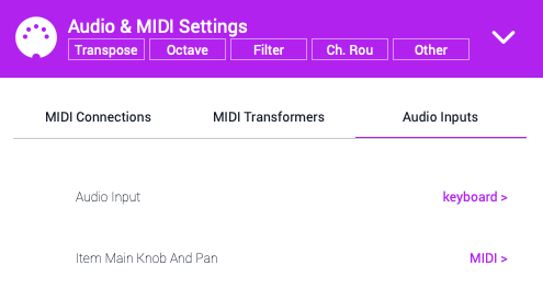 Figure 13 HW instrument audio in