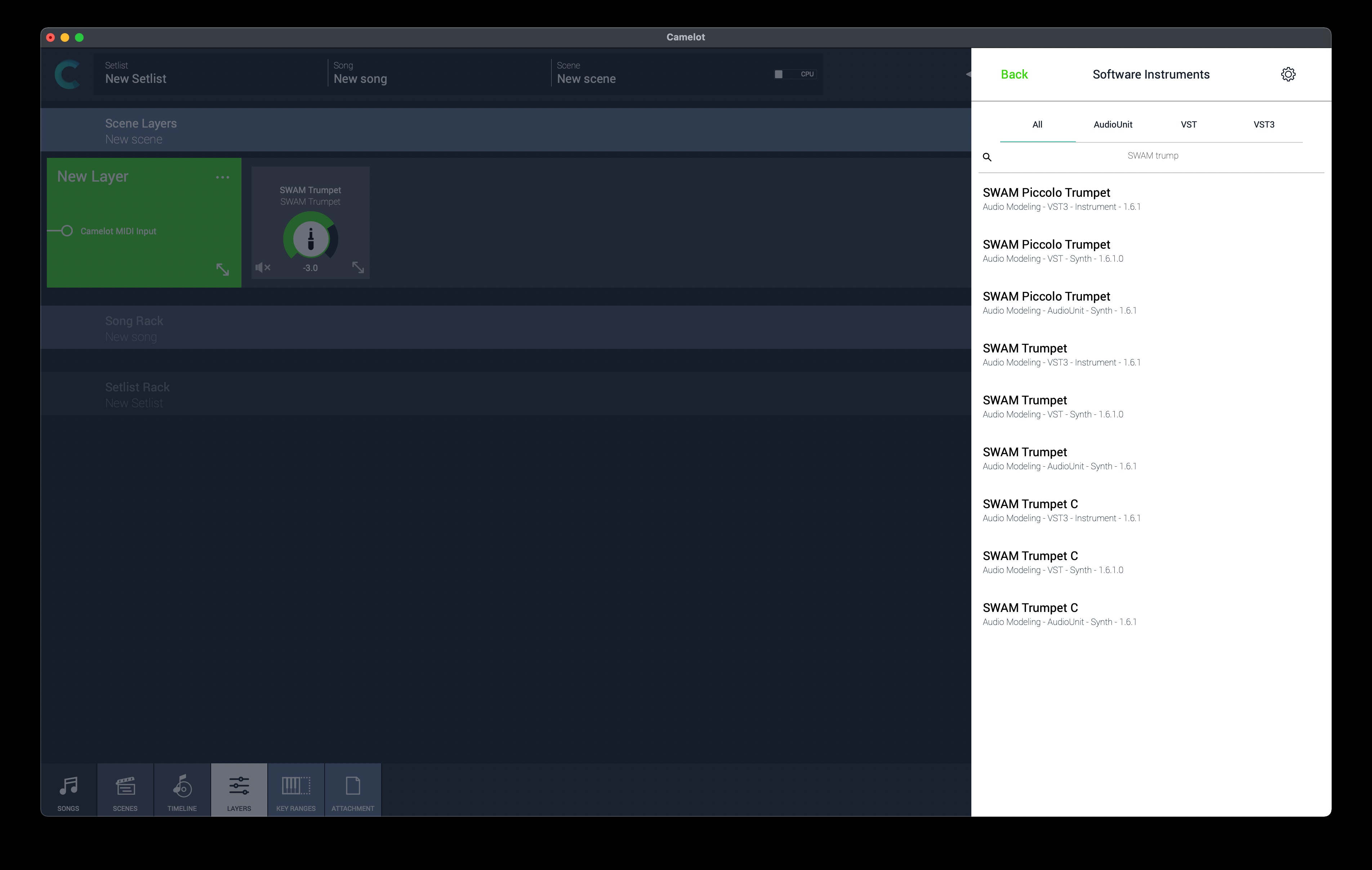 Search for your favorite instrument