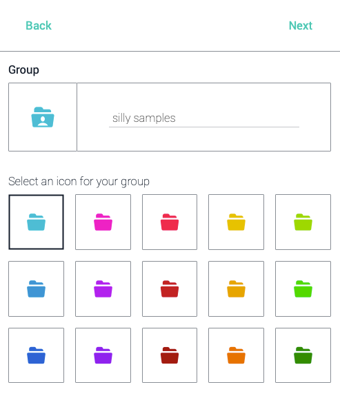 Figure 15 New Group panel