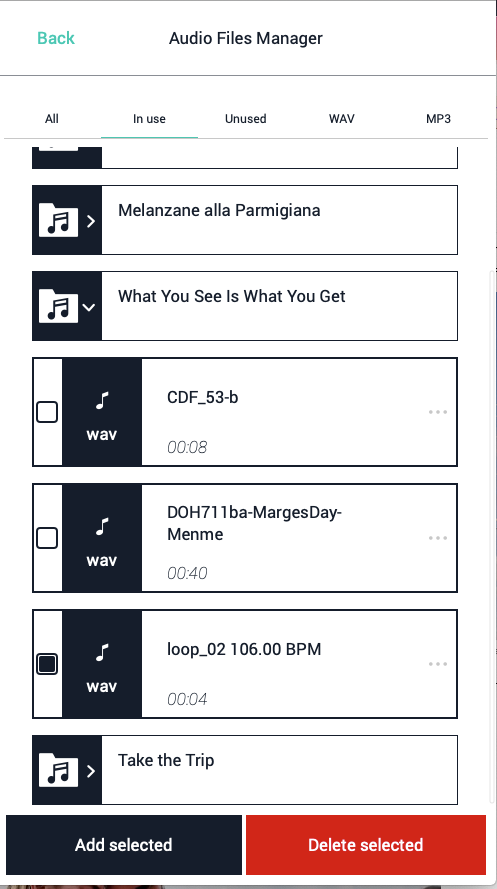 Figure 14 In Use filter