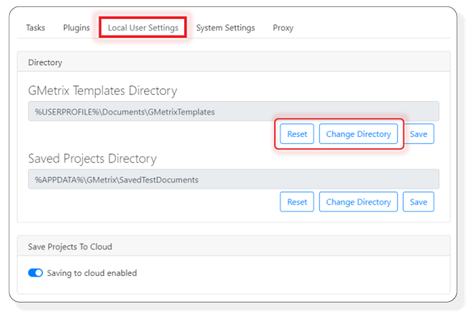 Reset or change Templates Folder
