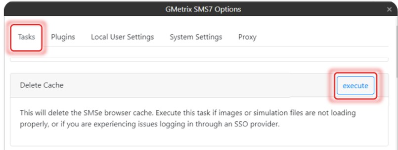 Clear Cache in Tasks