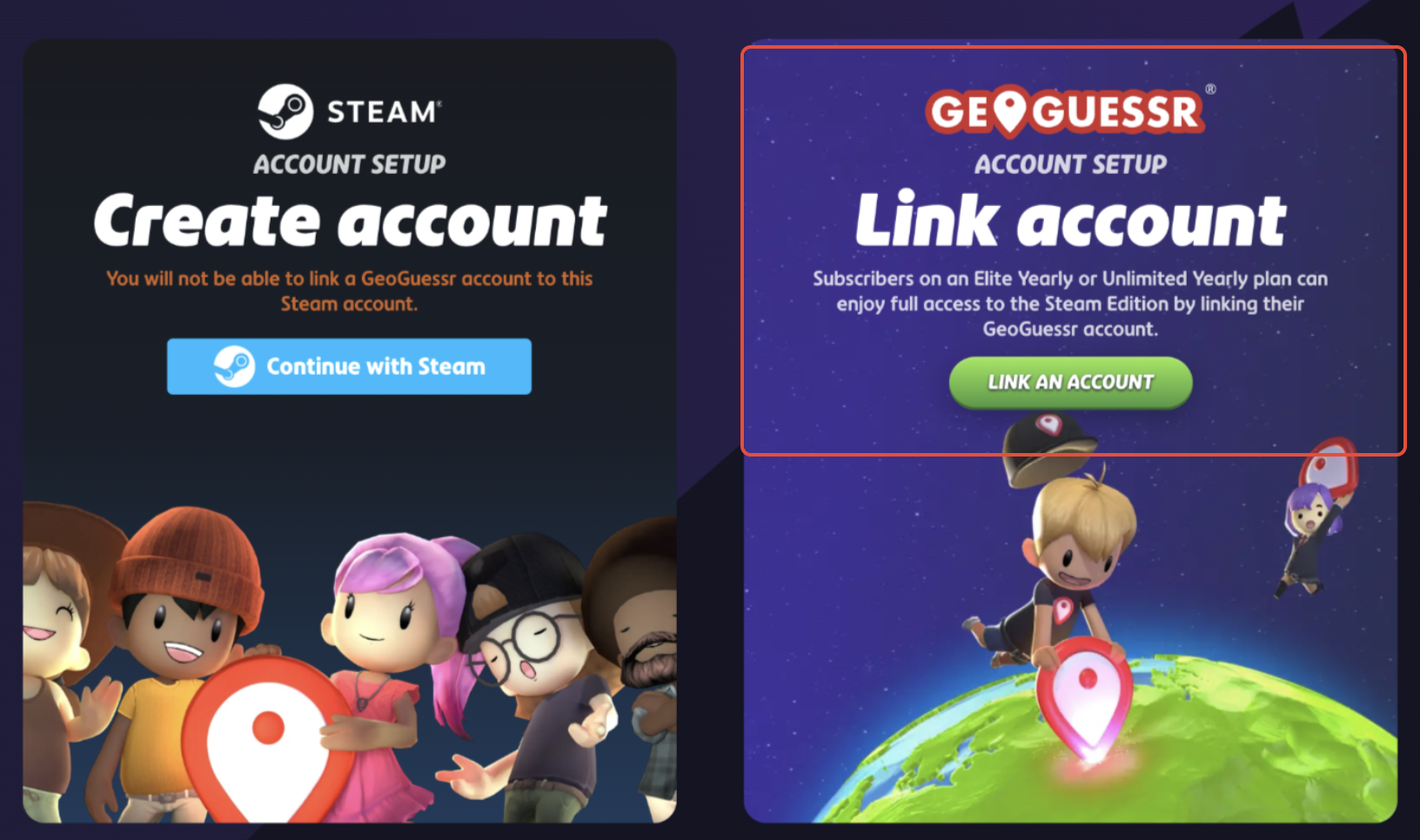 Select the option presented on the right