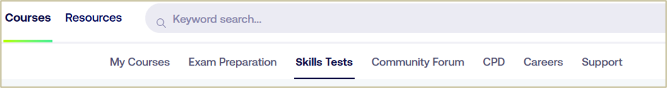 Image of where to find skillstest