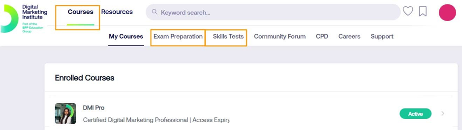 Image of where to find preliminary results