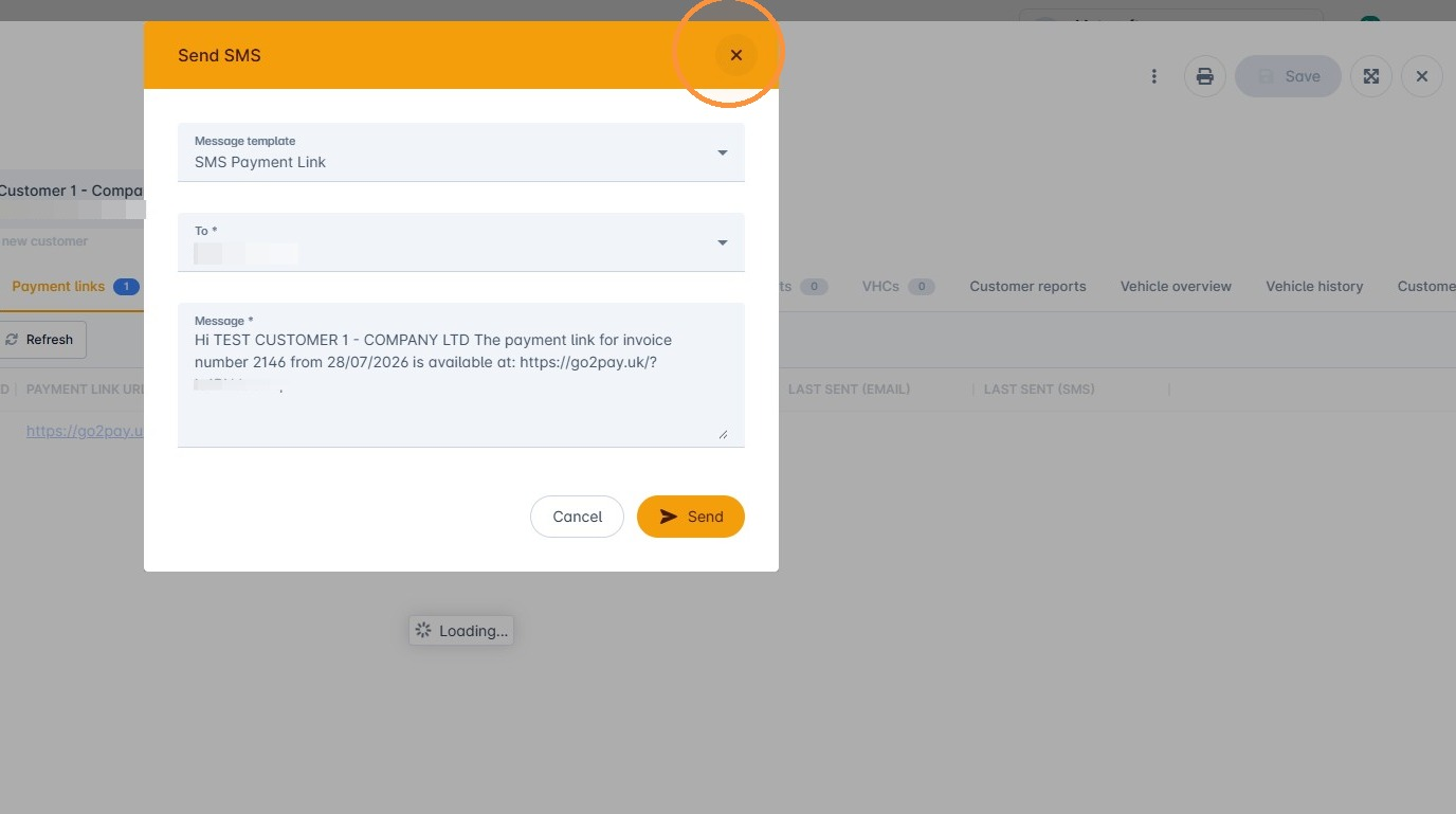 Message and recipient preview window
