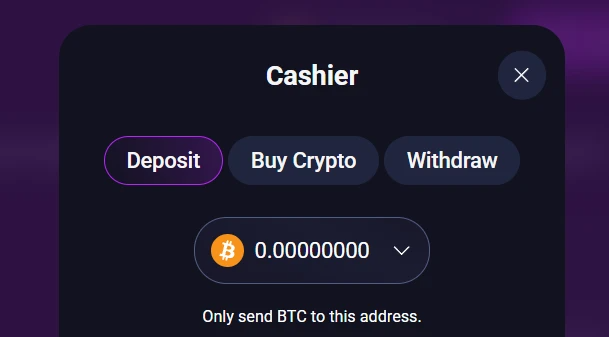 deposit page Metaspins