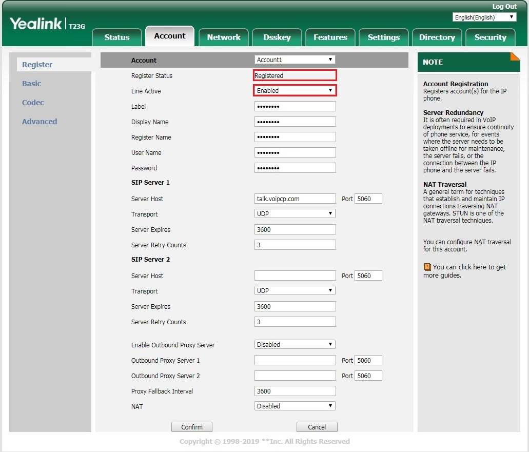 How do I register a Yealink T series IP phone? CDGL
