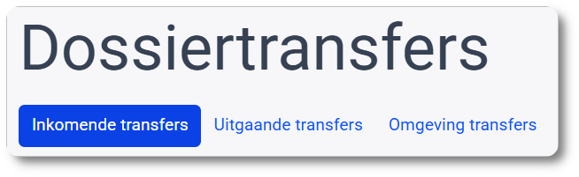 Toegang tot de status van de transfertypes die mogelijk zijn via MyCodabox