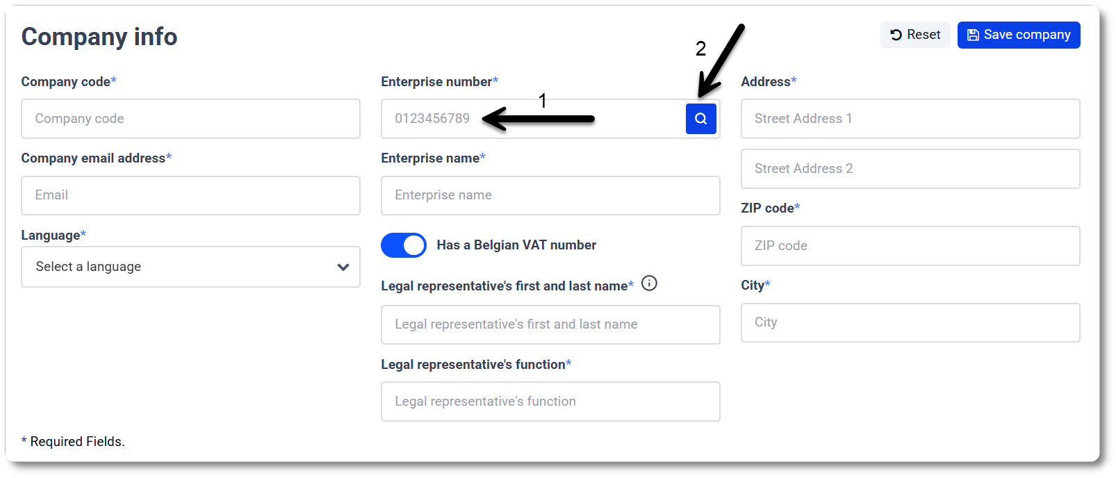 Automatically check company details based on company number