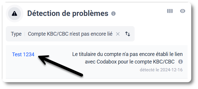 Dashboard Lien KBC
